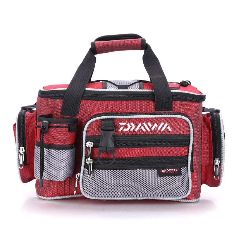 ZHAROS Fishing Bags， Daiwa Multifunction Fishing Bag High Capacity Fishing  Lure Bag Tackle Pack Outdoor Hiking Fishing Shoulder Bags Canvas Waist Bag  : Buy Online at Best Price in KSA - Souq