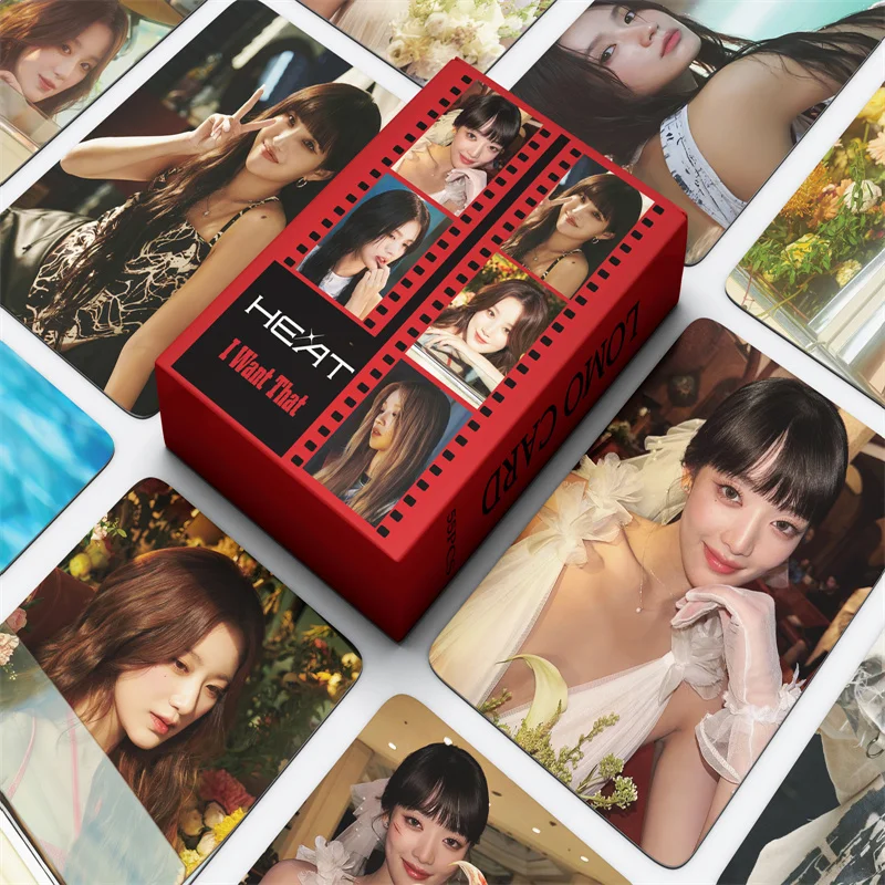 

55pcs/set KPOP GIDLE Album Small Card HeatL OMO Card (G) I-DLE SONG YUQI MINNIE MIYEON SOYEON SOOJIN Gift Postcard Photo Card
