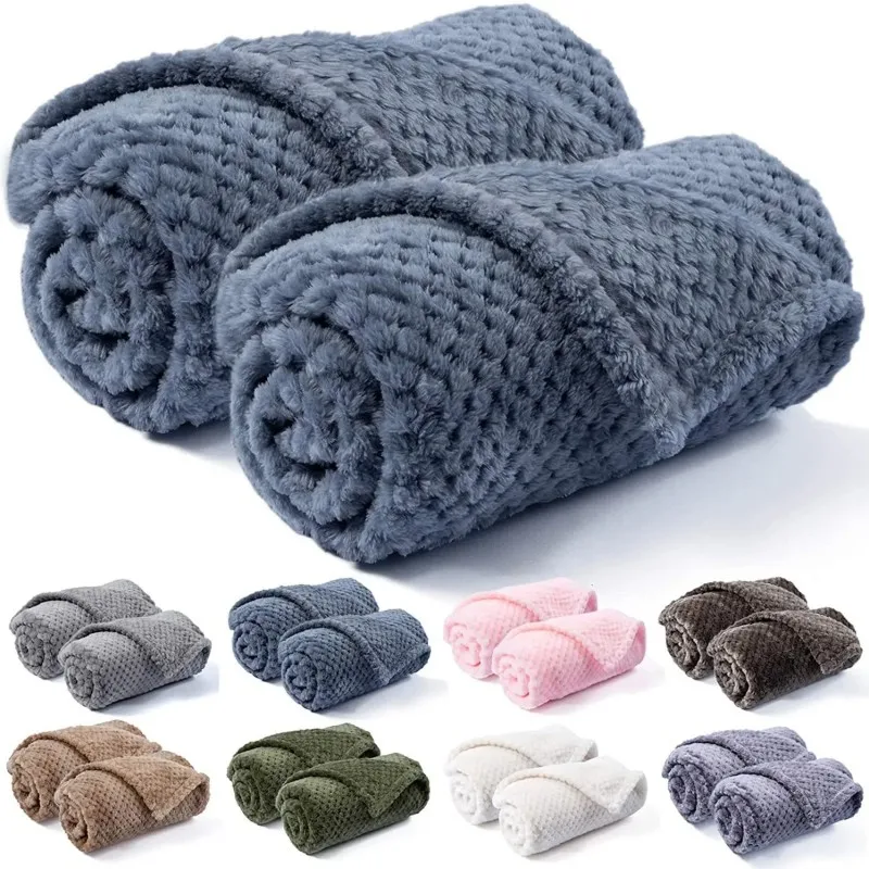 Pet Blanket Warm Soft Fuzzy Fleece For Puppy Dogs Kitten Cats Bed Couch Sofa