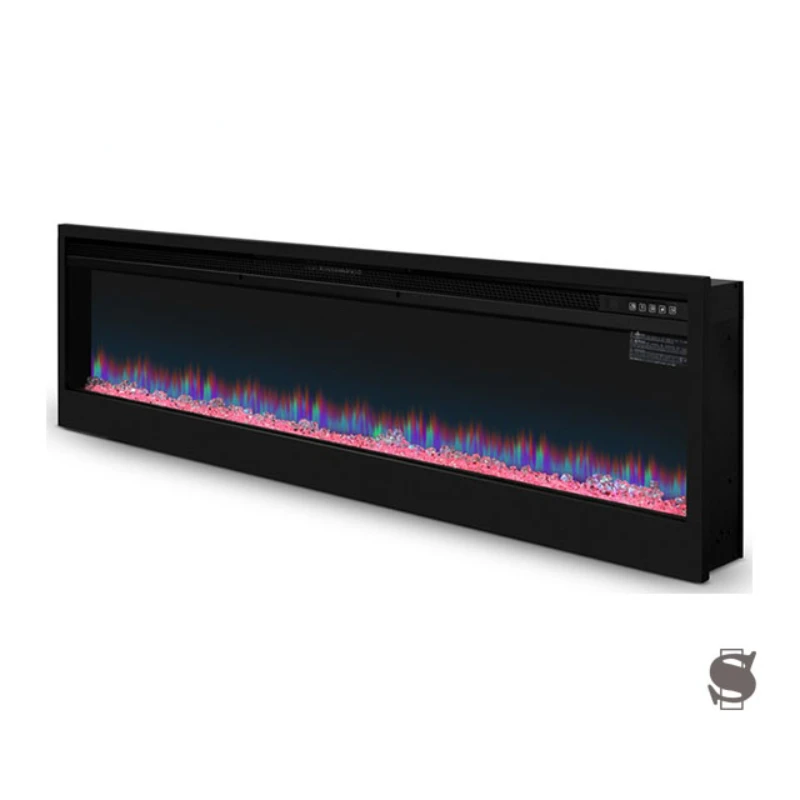 

73 inch built-in Black Decoration Big heater Electric fireplace