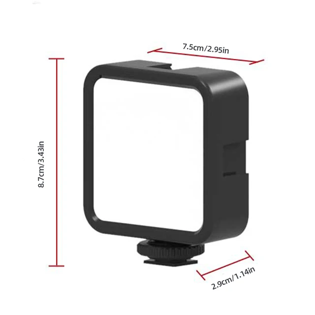 RGB LED Video Light Adjustable Brightness Live Streaming Light Rechargable Studio Photo Light for Photography for Live Streaming 6