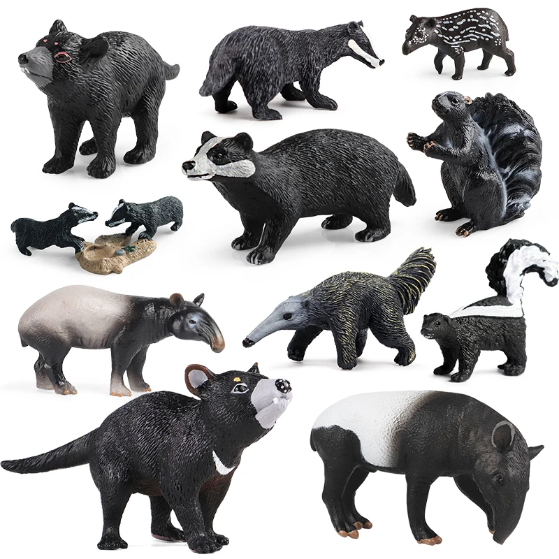 特大サイズ　ANRI Talking to the animals 52cm Oenux Forest Wild Animals Badger Brock Tapirus indicus