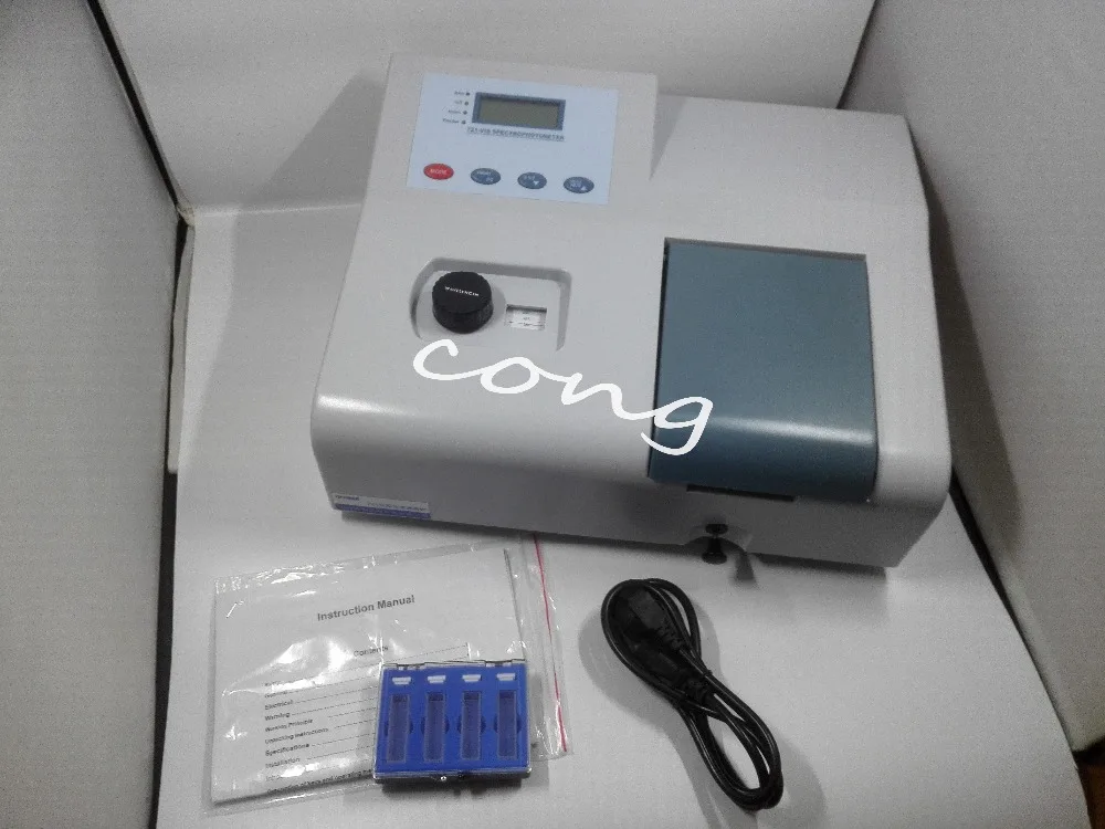 VIS-721 Visible Spectrophotometer 350–1020nm Digital Optical Laboratory Analysis Instrument detail image 1