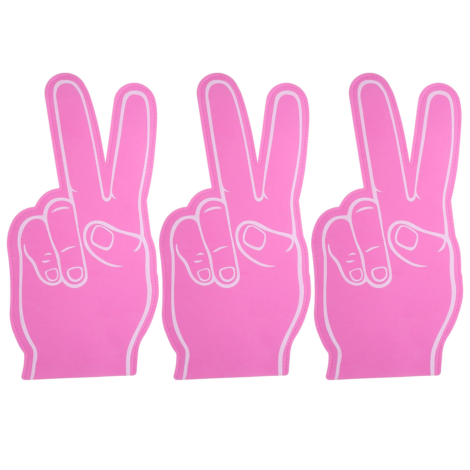 3Pcs Stimulation Prop Foams Fingers Cheer Leading Props Sports Cheering Palm For Sporting Events 6pcs handheld cheering props gymnastics cheer pompom props sports meeting supply