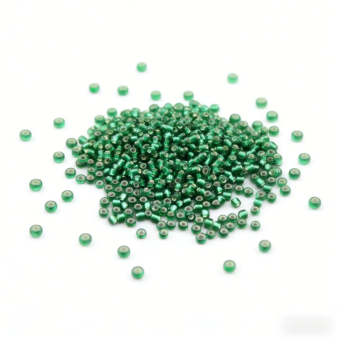 High-Quality Silver Core Glass Rice Beads for Handmade DIY Projects