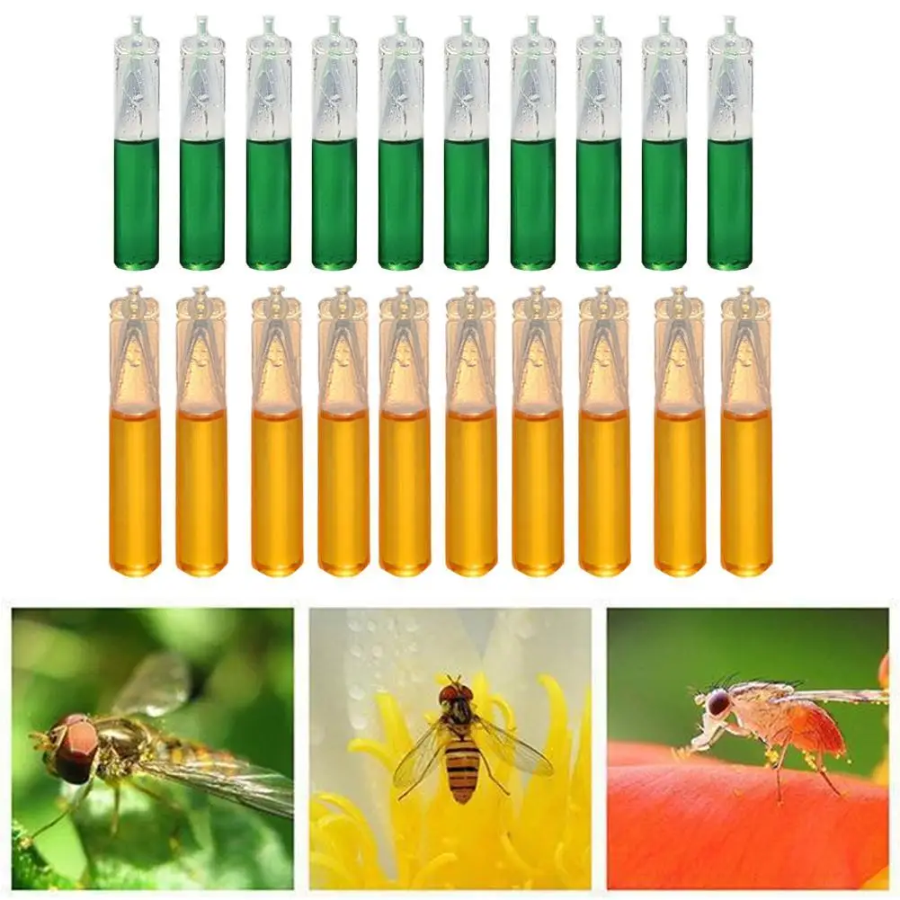 10pcs Drosophila Attractant Fruit Fly Attractant Liquid Fruit Fly Killer For Outdoor Camping Travaling Pheromone fruit fly attractant