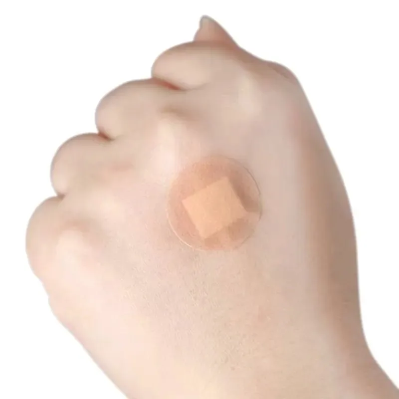100pcs/set Skin Color Round Band Aid Waterproof Breathable Sticking Plaster for Wound Dressing Patch Circle Adhesive Bandages wound plaster patches medical bandages medical bandaids