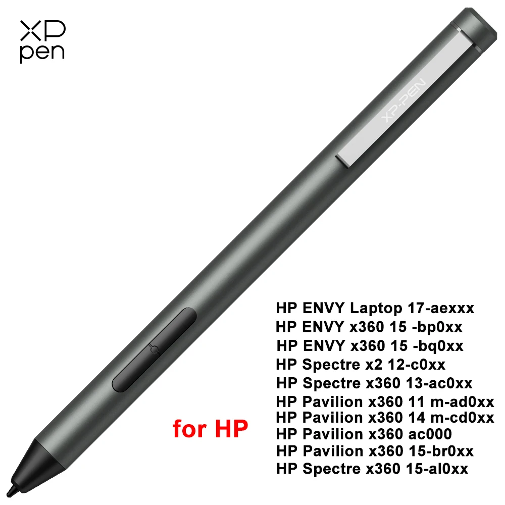HP 태블릿 노트북용 XP-Pen 표면 펜, 단축키 2 개, 압력 레벨 지지대, 60 도 틸트, 4096