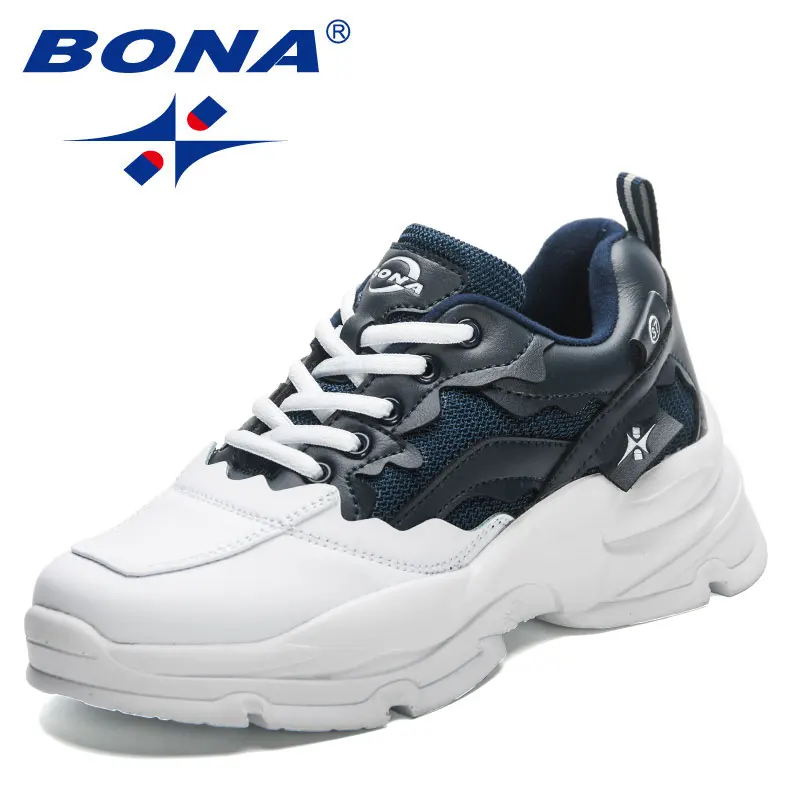 

BONA 2023 New Designers Casual Shoes Breathable Walking Shoes Women Lace Up Platform Sneakers Ladies Anti slip and wear-resistan