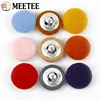 Meetee 50Pcs 15-38mm High-grade Cashmere Covered Buttons Windbreaker Coat Button DIY Sewing Clothing Scrapbooking Accessories 2
