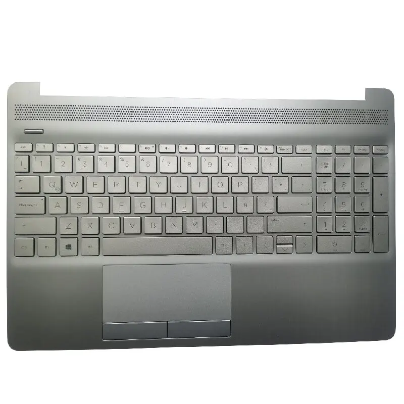 Teclado Latin la Espanhol sp para hp 15-dw Série 15s-du 15s-dy Tpn-c139 com Capa Superior de Apoio de Mãos com Touc hp ad Novo - Imagem 3