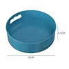 360 Rotating Tray Kitchen Storage Containers for Spice Jar Snack Food Tray Bathroom Storage Box Non Slip Cosmetics Organizer 6