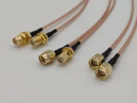 สายเชื่อมต่อ SMA ตัวเมียกับตัวผู้ / ตัวผู้กับตัวผู้ / ตัวเมียกับตัวเมีย สายต่อเสาอากาศ สายโคแอกเชียล RG316 RG174 2