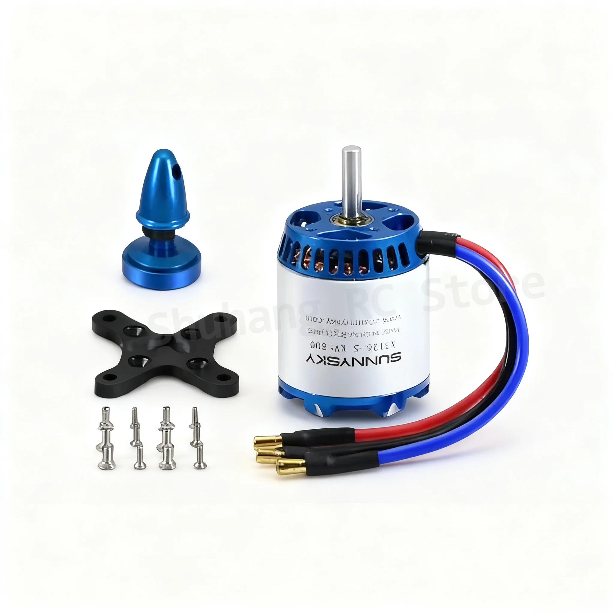 SunnySky X Series X3126 550KV/760/800KV Brushless Motors 3-6S No-load current 1.1A 1.6A 1.9A for RC Drones Fixed Wing Helicopter thumbnail 5