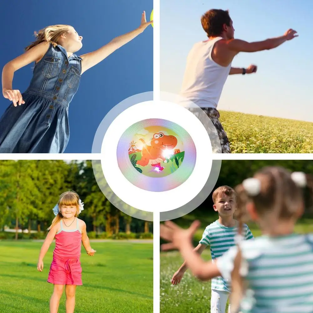 Description Picture 6 of itemLED Flying Disc Flashflight Light Up Flying Discs Idea For Boys Girls Kids Adults Birthday Summer Outdoor Sport Disc