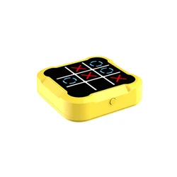 Electronic Tic Tac Toe & Chessboard Interactive Educational Strategy Toy (Yellow)