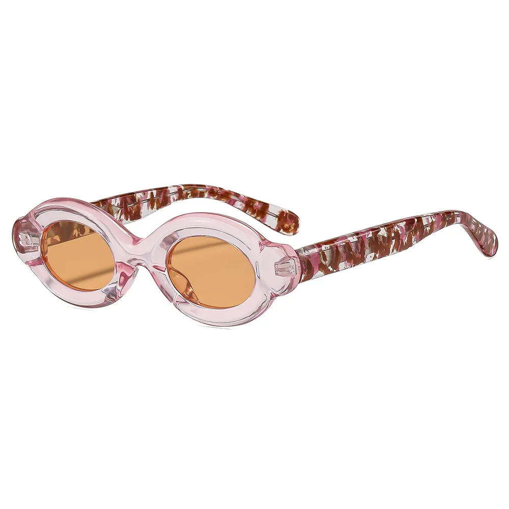 Vintage Oval Polarized Sunglasses - Fashionable & Personalized Street Style Shades