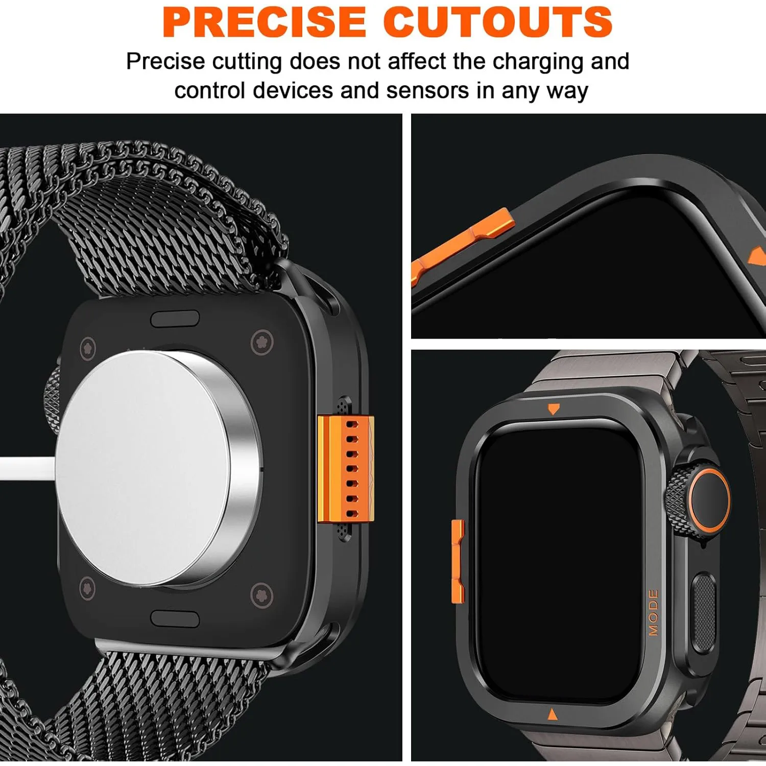 Durable Protective Case for Apple Watch Metal Cases (Various Sizes)