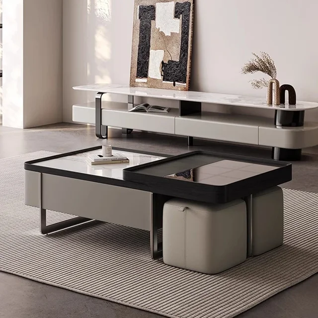 Type italien minimalisme Table Basse nordique Simple salon canapé Table Basse d'appoint Designers marbre meubles de maison Basse FYCT 1