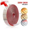 AC 2835 Led Strip Lights Dimmable 220V 230V 120 LEDs/m 0.5m 1m 2m 5m 10m 20m 50m Waterproof High Brightness Diode Tape Adhesive 2