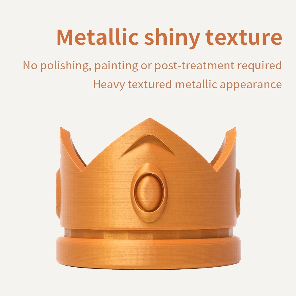 Filamento de Impressora 3d Brilho Metálico Pla Material Fdm 175 mm Cobre Vermelho Aço Ferro Consumíveis 1kg - Imagem 6