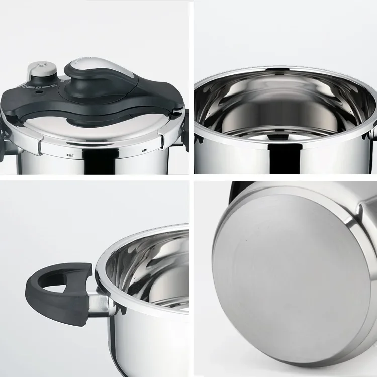 Manufacturer Commercial Steel Pressure Cooker 5L Gas Presser Cooker Stainless Steel Use For Gas And Induction Cooker 4