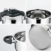 Manufacturer Commercial Steel Pressure Cooker 5L Gas Presser Cooker Stainless Steel Use For Gas And Induction Cooker 4