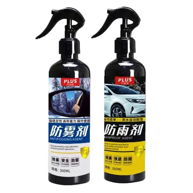 

Car Glass Coating Spray 300ml Portable Antifogging Spray For Glass Multifunctional Glass Water Spot Remover Glass Anti Fog Spray