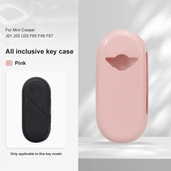 Premium Car Key Cover Protector for Mini Cooper Accessories (Pink)