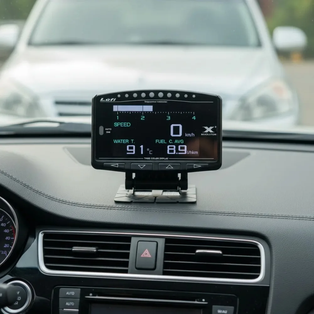 자동차 2.8인치 HD 디스플레이 다기능 OBD2 게이지 Lufi-X1 (터보 압력 측정 기능 포함)