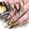 1 Box Imitation Gold Sliver Copper Foil Sequins Glitters Craft Leaf Flake Sheets Bulk Foil Paper for Gilding DIY Nail Art Decor 3
