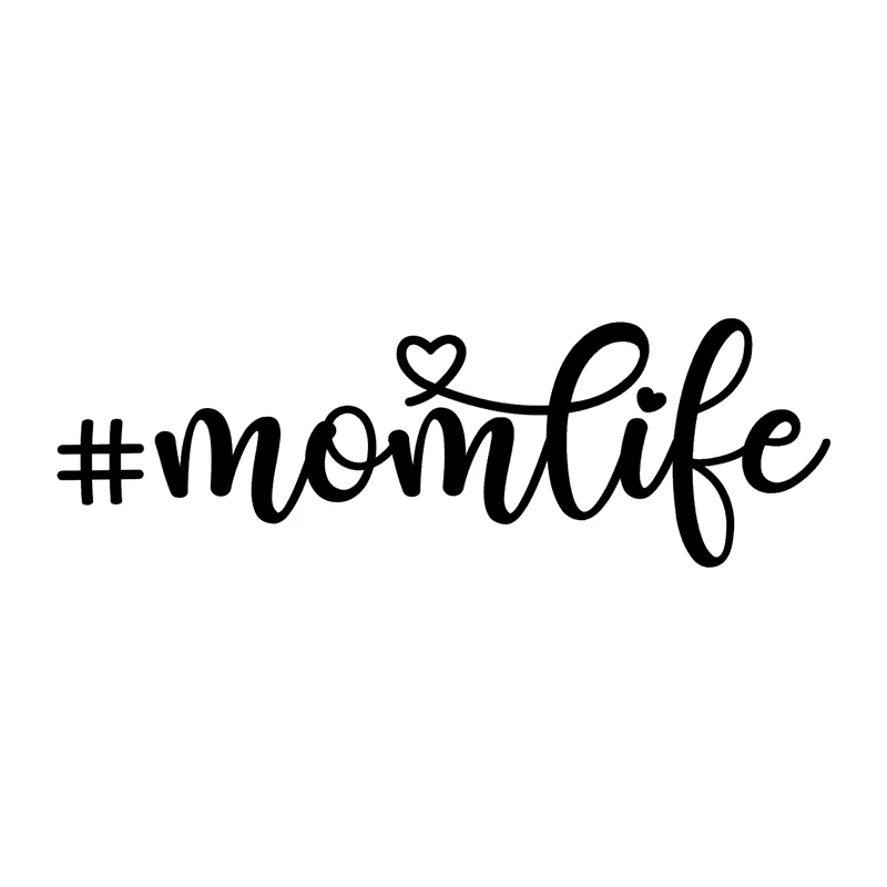 

k576# Mom Life Decal Vinyl Car Sticker Cars Trucks Vans Walls Laptop Car Sticker Waterproof Auto Decors for Bumper Rear Window