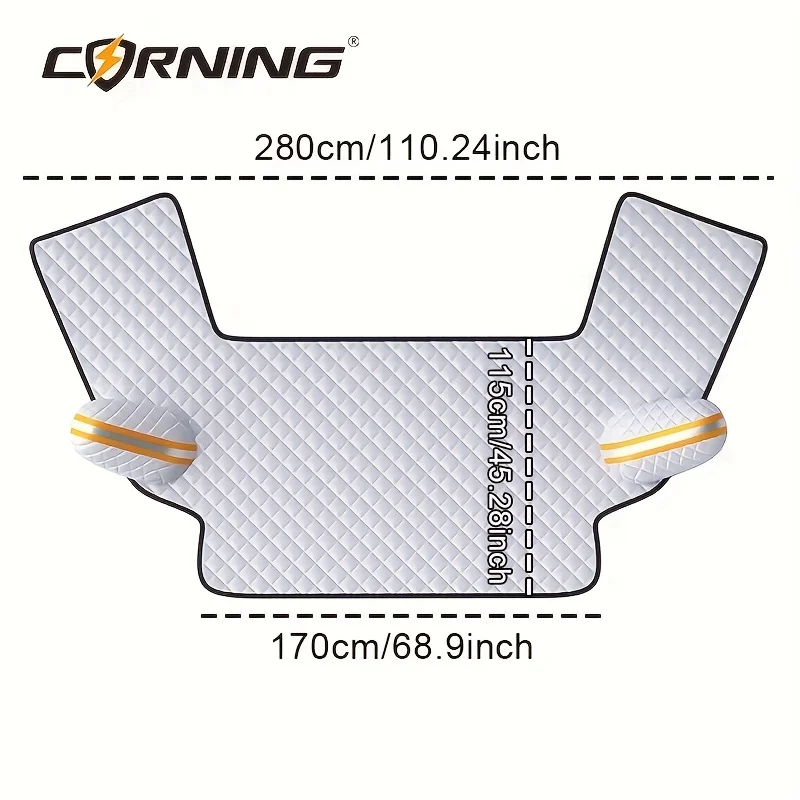Cubierta Magnética para Parabrisas de Coche, Protección Solar, Resistente al Viento, para Ventana Delantera, Parasol para Todo Tipo de Clima, Compatible con la Mayoría de los Coches