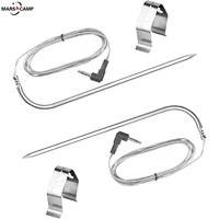 2-Pack 3.5 mm Plug Meat Probe Compatible with Louisiana Grill/ Cuisinart / Oklahoma Joe's Rider Wood Pellet Grill Smoker 50152 1