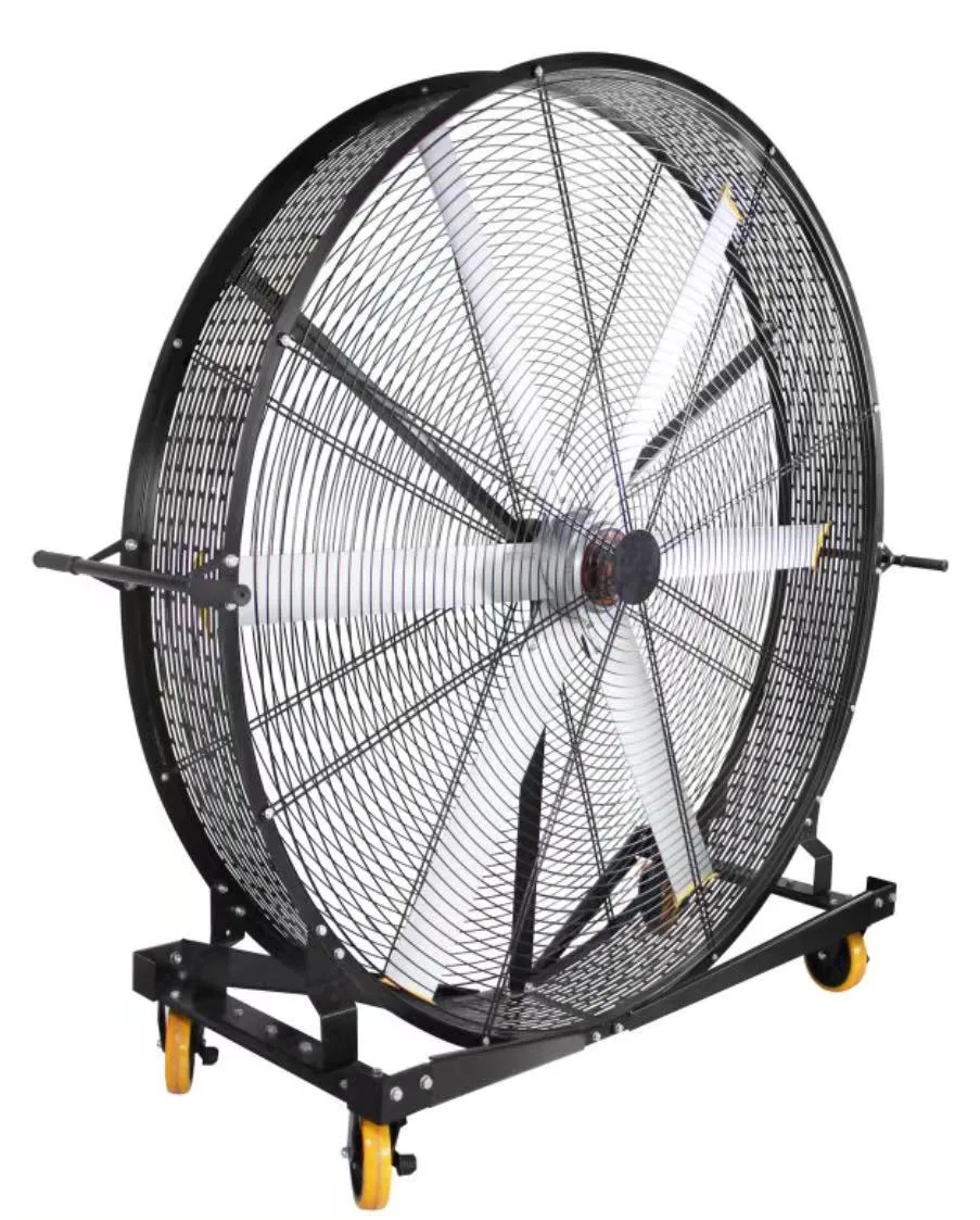 

Brushless movable DC 2m BLDC industrial portable standing fan floor mounted large fan with wheels