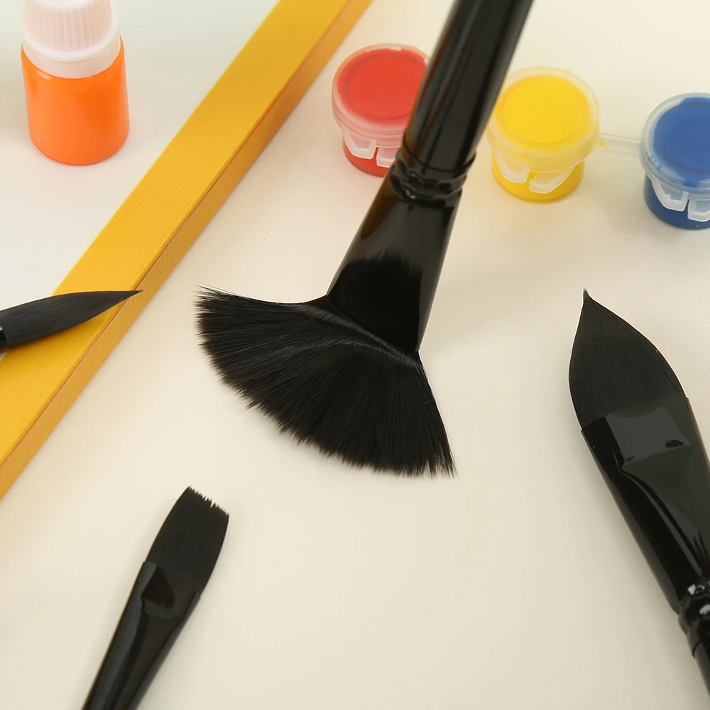Set van 10 professionele penselen met houten handvat voor verf_voghion.com