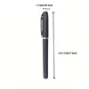 Large-Capacity Black Ink Gel Pen 1.0 Tip Bullet Calligraphy Practice Carbon Black for School Student Business Affairs 3
