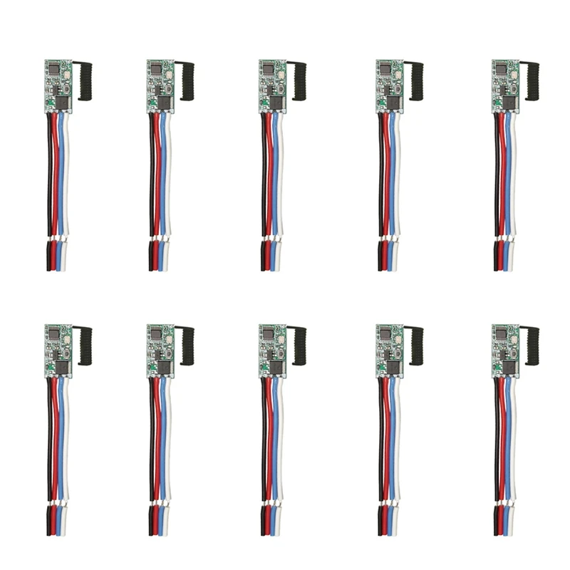 

10 шт., универсальный беспроводной пульт дистанционного управления 433-24 В постоянного тока, 3,6 МГц