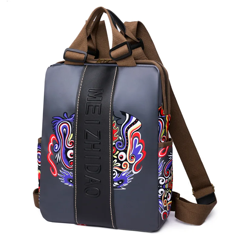 Mochila Impressa Simples e Elegante para Mulheres Bolsa de Grande Capacidade para Viagem Leve Viajante de Lazer Bolsa para Computador Nova - Imagem 6
