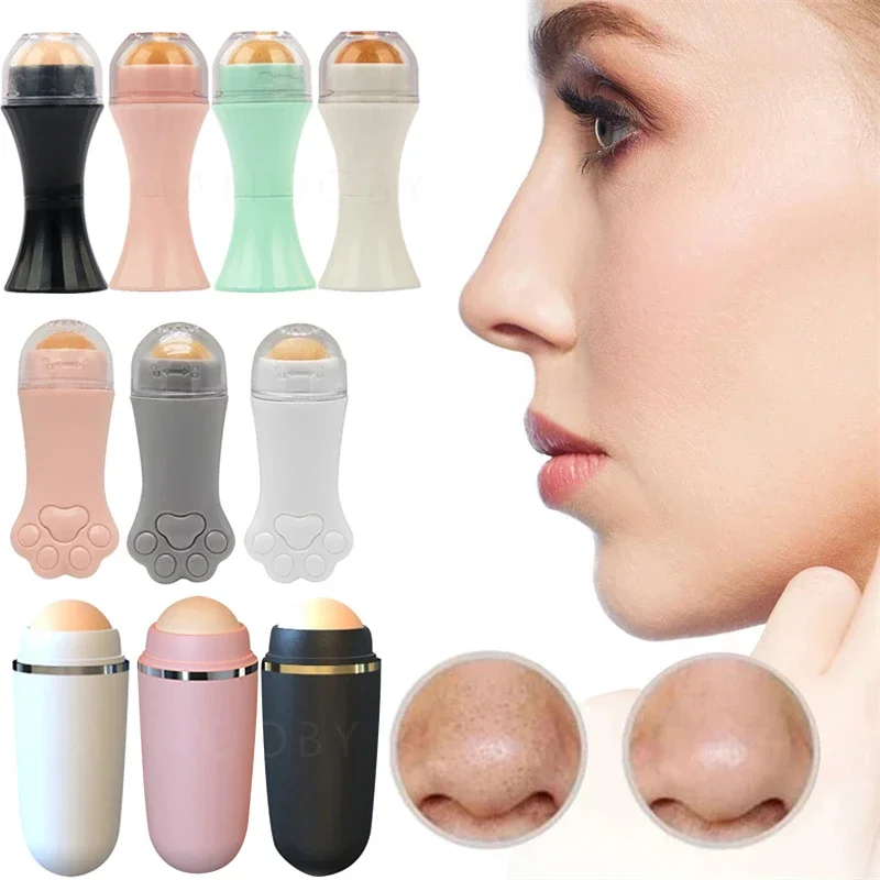 

Volcanic Stone Oil Absorber Washable Face Oil Absorbing Roller Skin Care Tool Facial Oil Removing Care Skin Makeup Tools