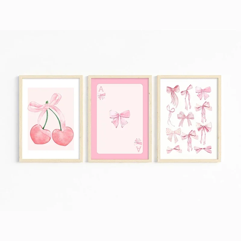 Lot De 6 Affiches Décoration Rose Fuchsia – Formats A3 Et A4 – Papier 250 G – Encres Xerox Durables – Sans Cadre