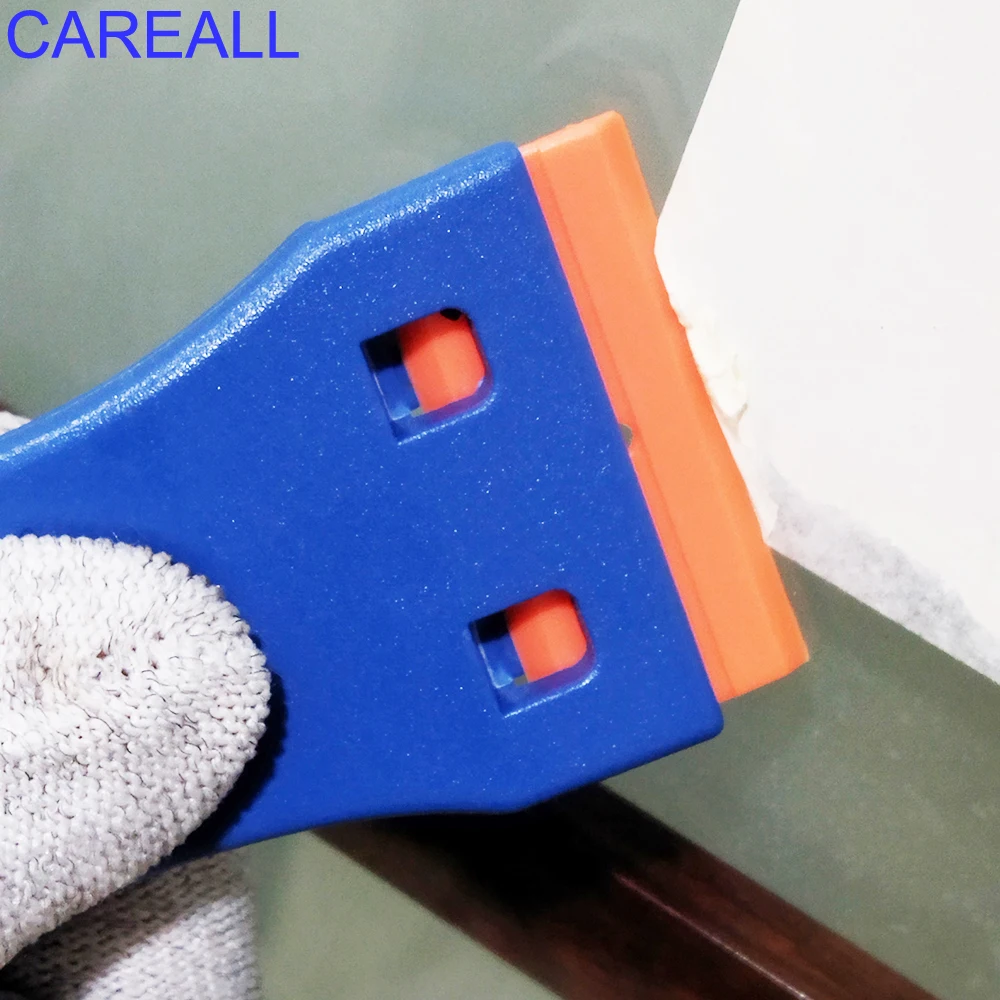 CAREALL Plastic Razor Scraper Blade for Car Window Tint Cleaning Vinyl Wrap Film Glass Ceramic Ovens Lable Sticker Remover