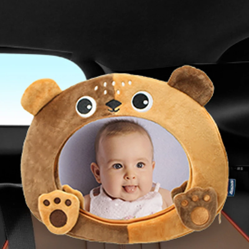 car rearview mirror car baby mirror Black White View Back Seat Mirror Baby Car Mirror Safety Seat Headrest Rearview Baby Facing Rear Ward Car Kids Monitor