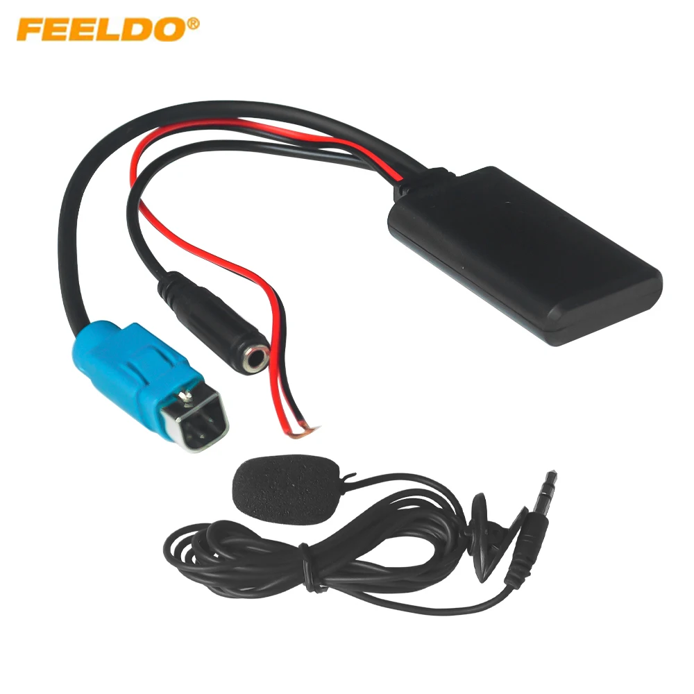 

FEELDO Car Audio Radio Wireless Bluetooth Module Receiver Music AUX Adapter Cable For KCE-237B 123E/101E/102E/105E/117J/305S