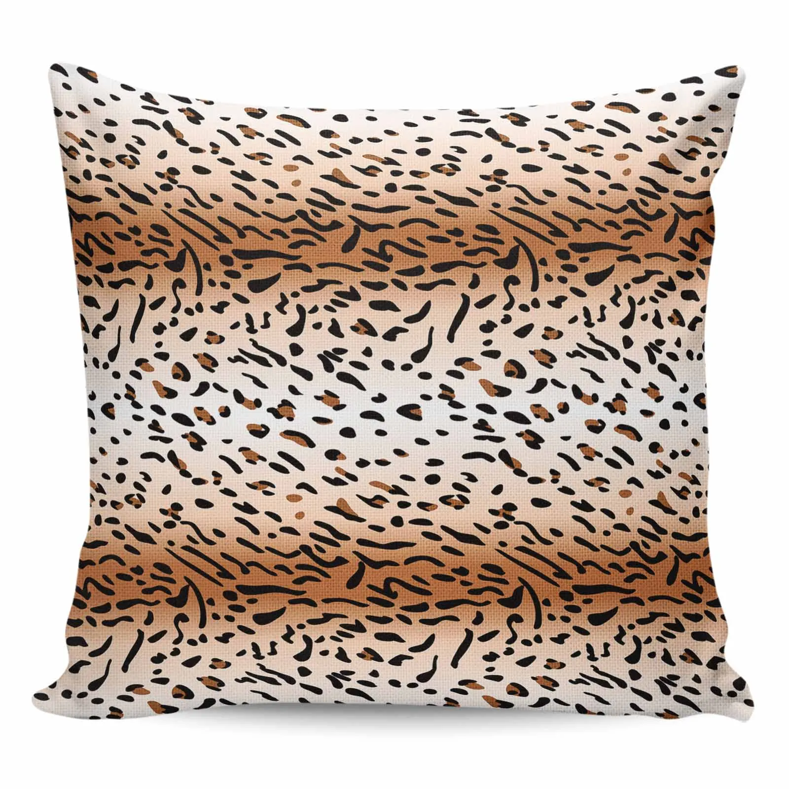

2/4PCS Waterproof Pillow Cover Wild Leopard Print Square Throw Pillowcase Home Decoration Sofa Cushion Cover