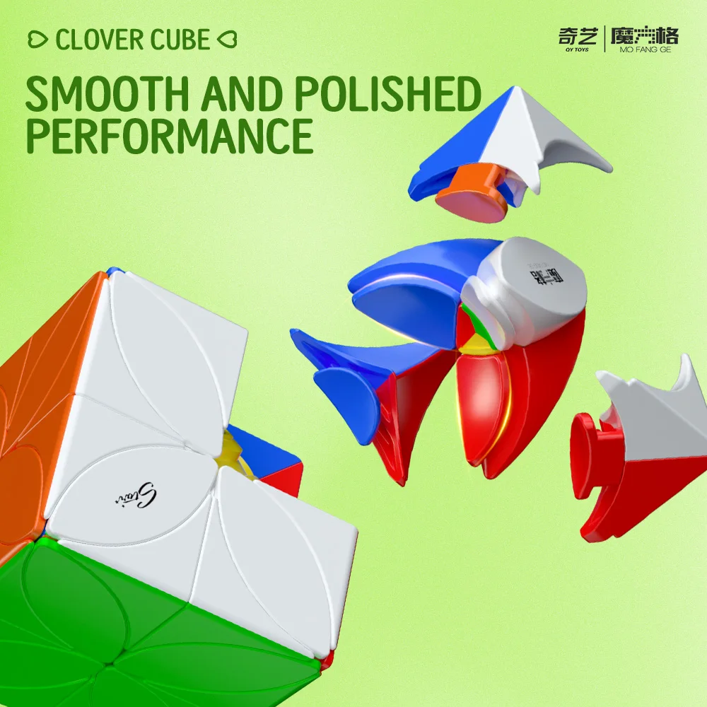 Qiyi Clover Cube Upgrade Version Magic Speed Cube Stickerless Professional Fidget Toys Cubo Magico Puzzle Creative Toys Gifts 3