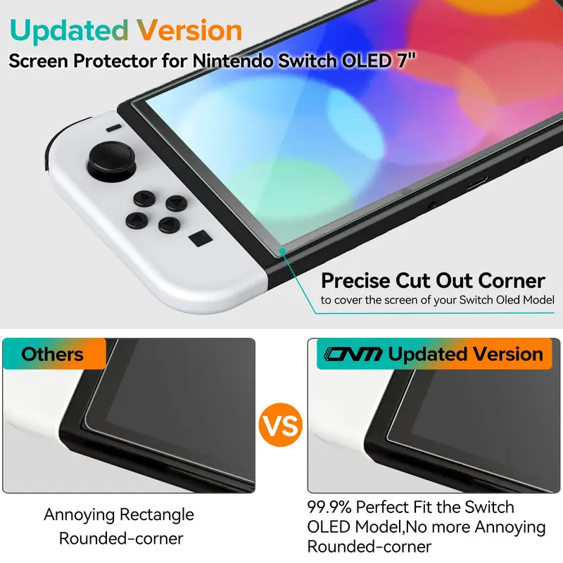 9H Tempered Glass for Nintendo Switch OLED Switch2 2 Screen Protector, HD Clear Anti-scratch Protective Glass Film Accessories - Image 2