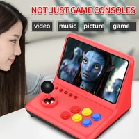 Console de jeu d'arcade à grand écran IPS A12 de 9 pouces, avec 5000 jeux, Double Joystick, petite Console GBA de bureau pour les amateurs de jeux 2