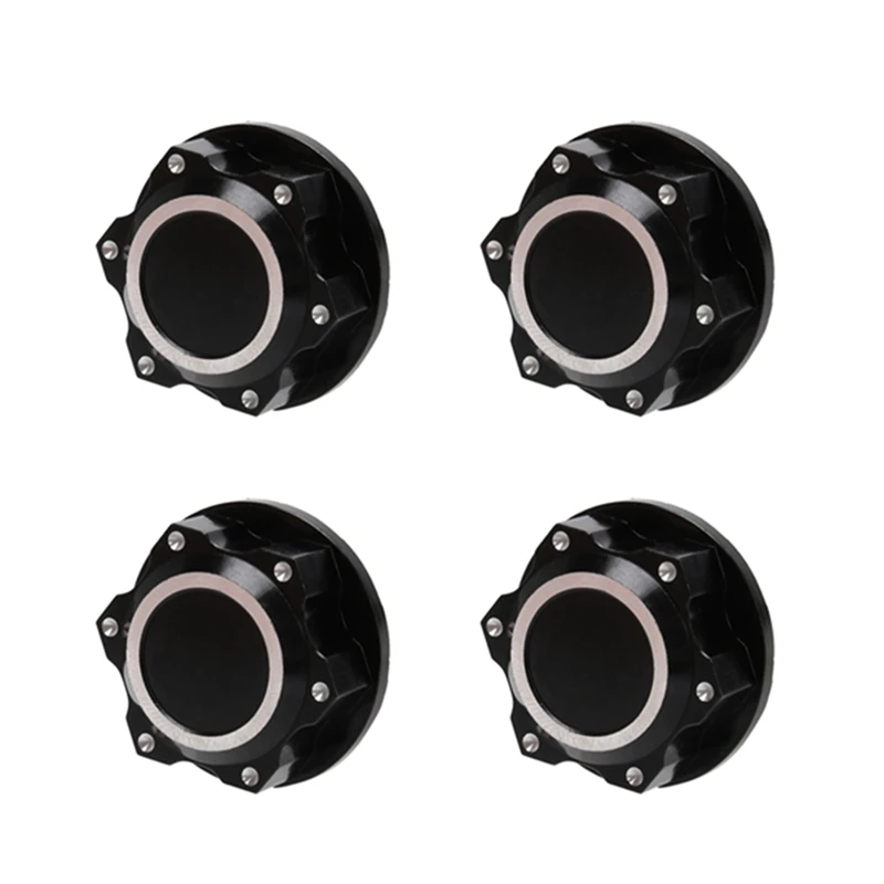4Pcs Aluminum For Arrma 1/5 Kraton 8S Outcast 8S RC Car 24Mm Hex Wheel Nuts Wheel Hub Cover Dustproof Anti-Skid-ABNF