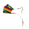 Rainbow Parafoil Kite Polyester Ripstop Flying Kite Kid Adult Outdoor Flying Toy, Flower 1